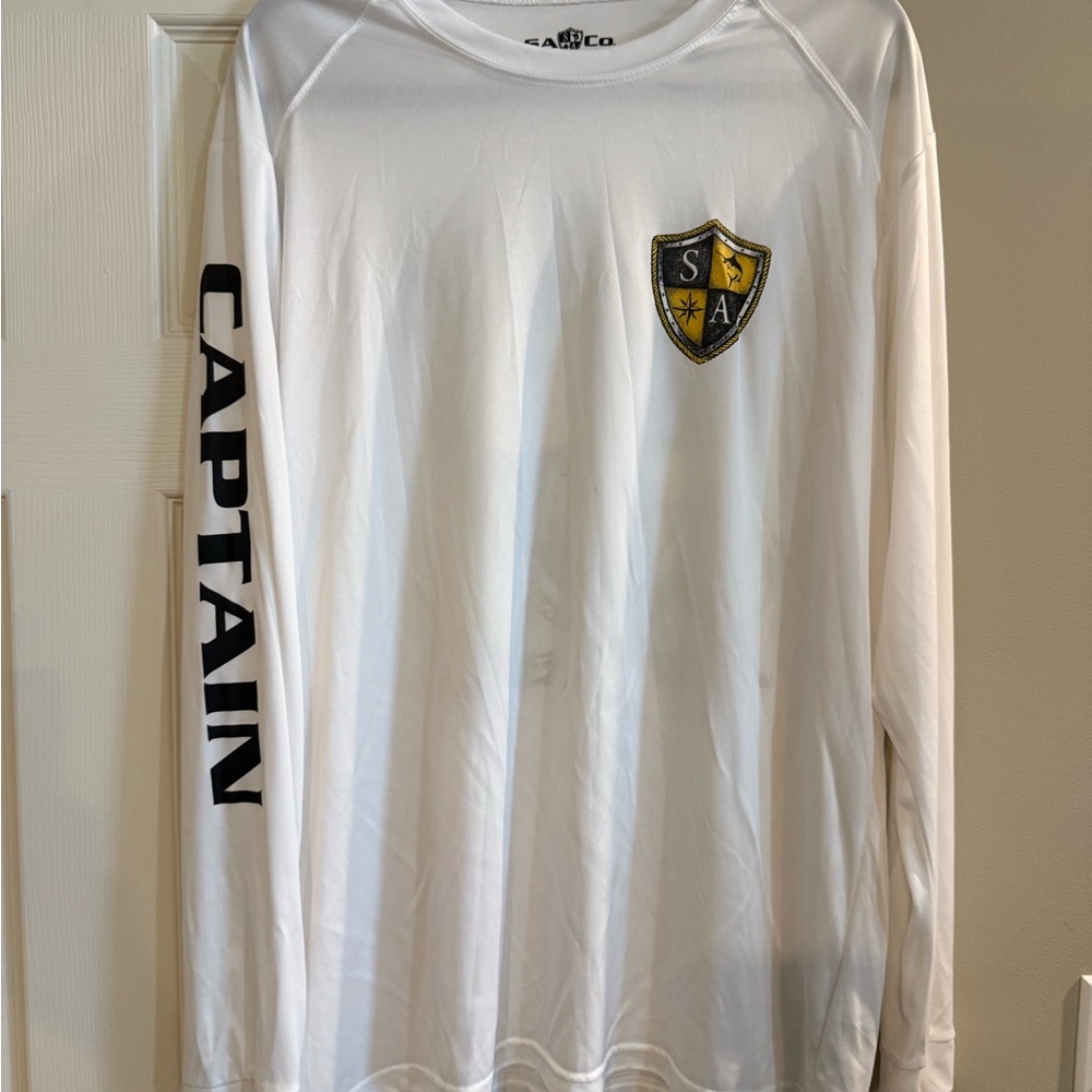 White Long Sleeve Men's Shirt
